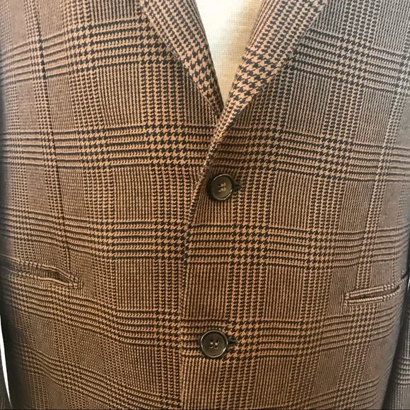 VTG BRIONI for Neiman Marcus luxury houndstooth sport coat - Picture 7 of 16